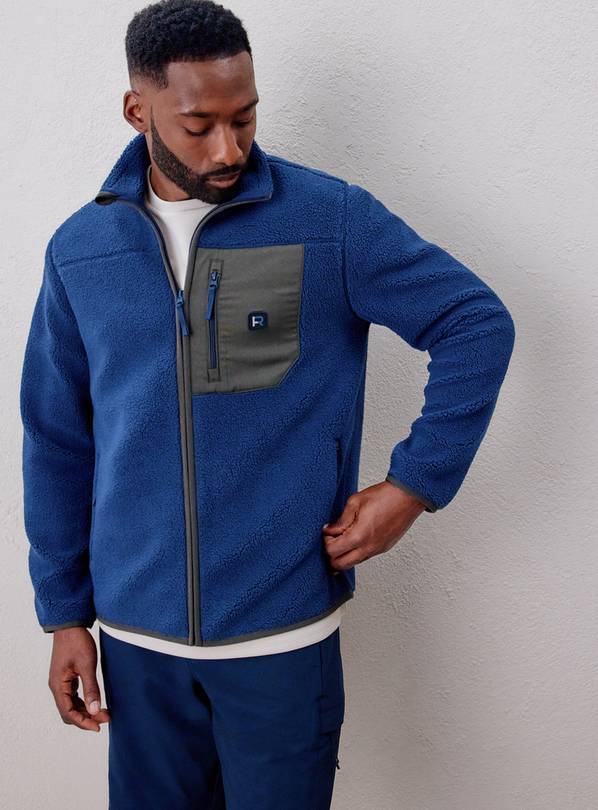 REAKTIV Blue Athleisure Borg Fleece M