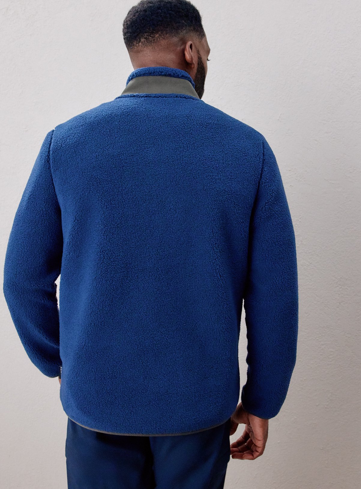 REAKTIV Blue Athleisure Borg Fleece M - Image 6 thumbnail