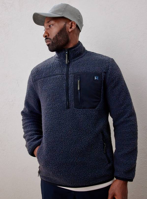 REAKTIV Charcoal Athleisure Borg Hoodie L