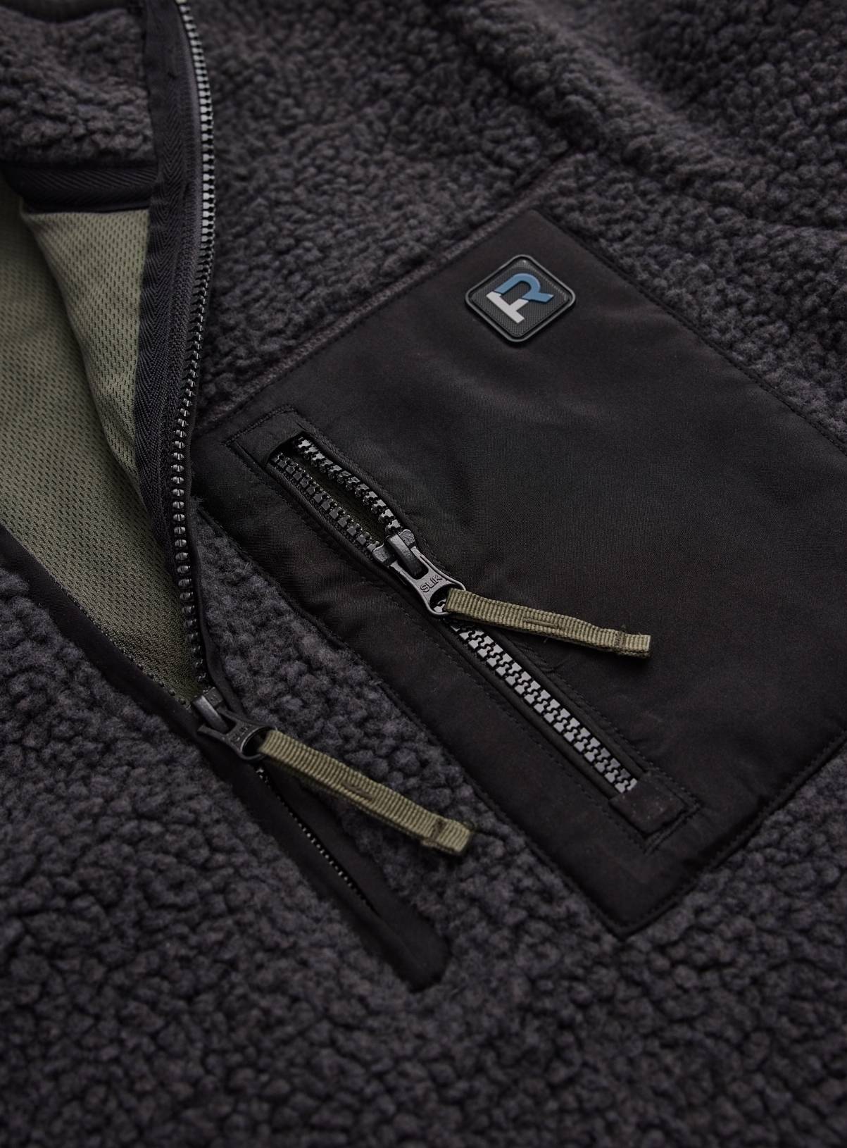 REAKTIV Charcoal Athleisure Borg Hoodie XXXL - Image 4