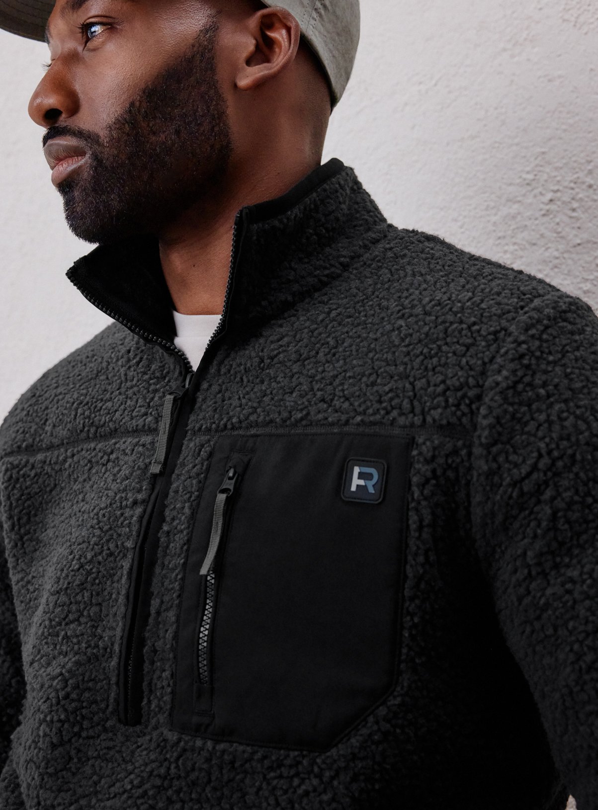 REAKTIV Charcoal Athleisure Borg Hoodie XXXL - Image 5 thumbnail