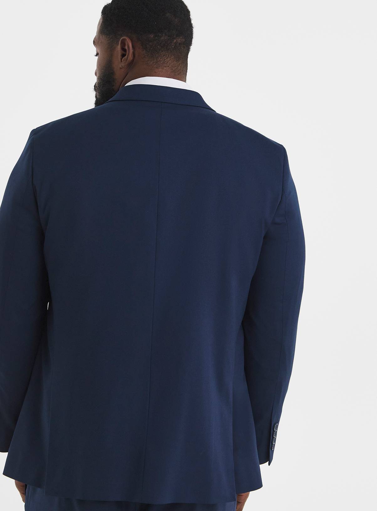 JACAMO James Regular Fit Stretch Suit Jacket Navy 44R - Image 3