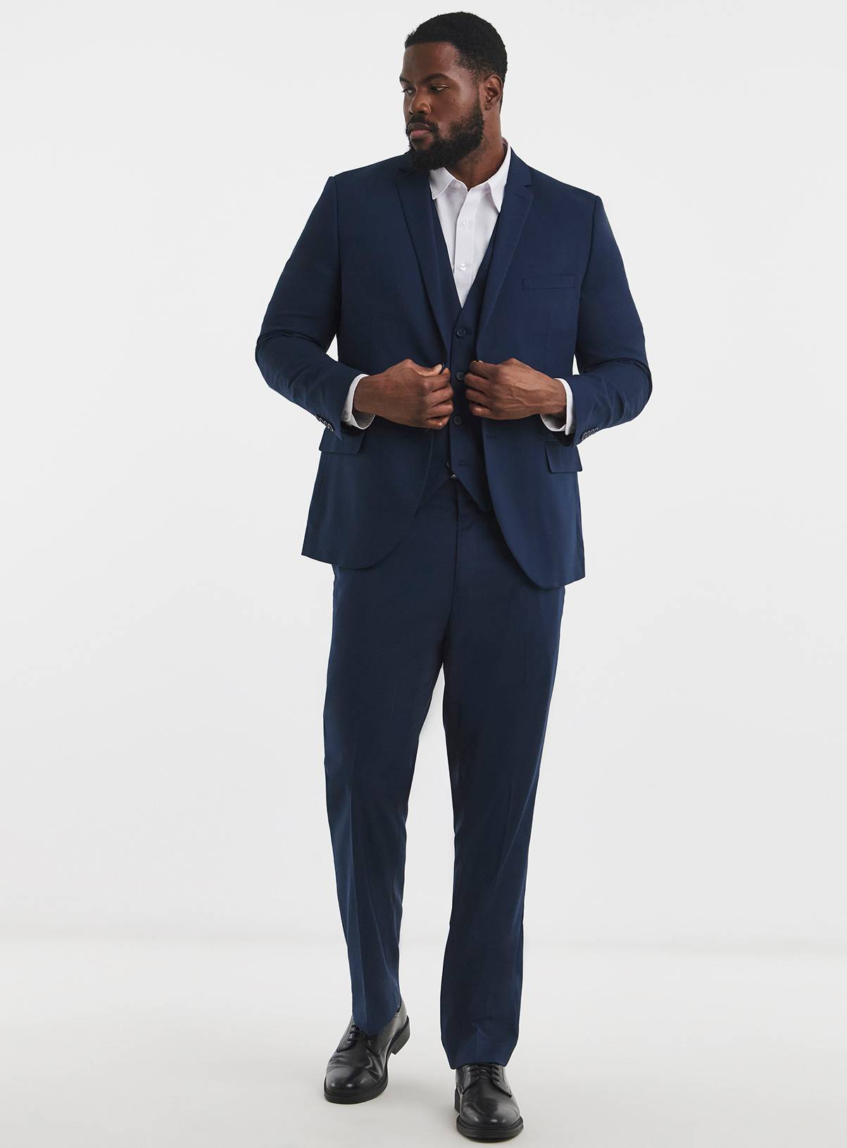 JACAMO James Regular Fit Stretch Suit Jacket Navy 46R - Image 2