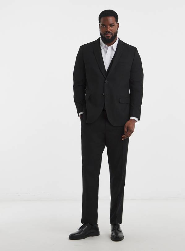 JACAMO James Regular Fit Stretch Suit Jacket Black 50R