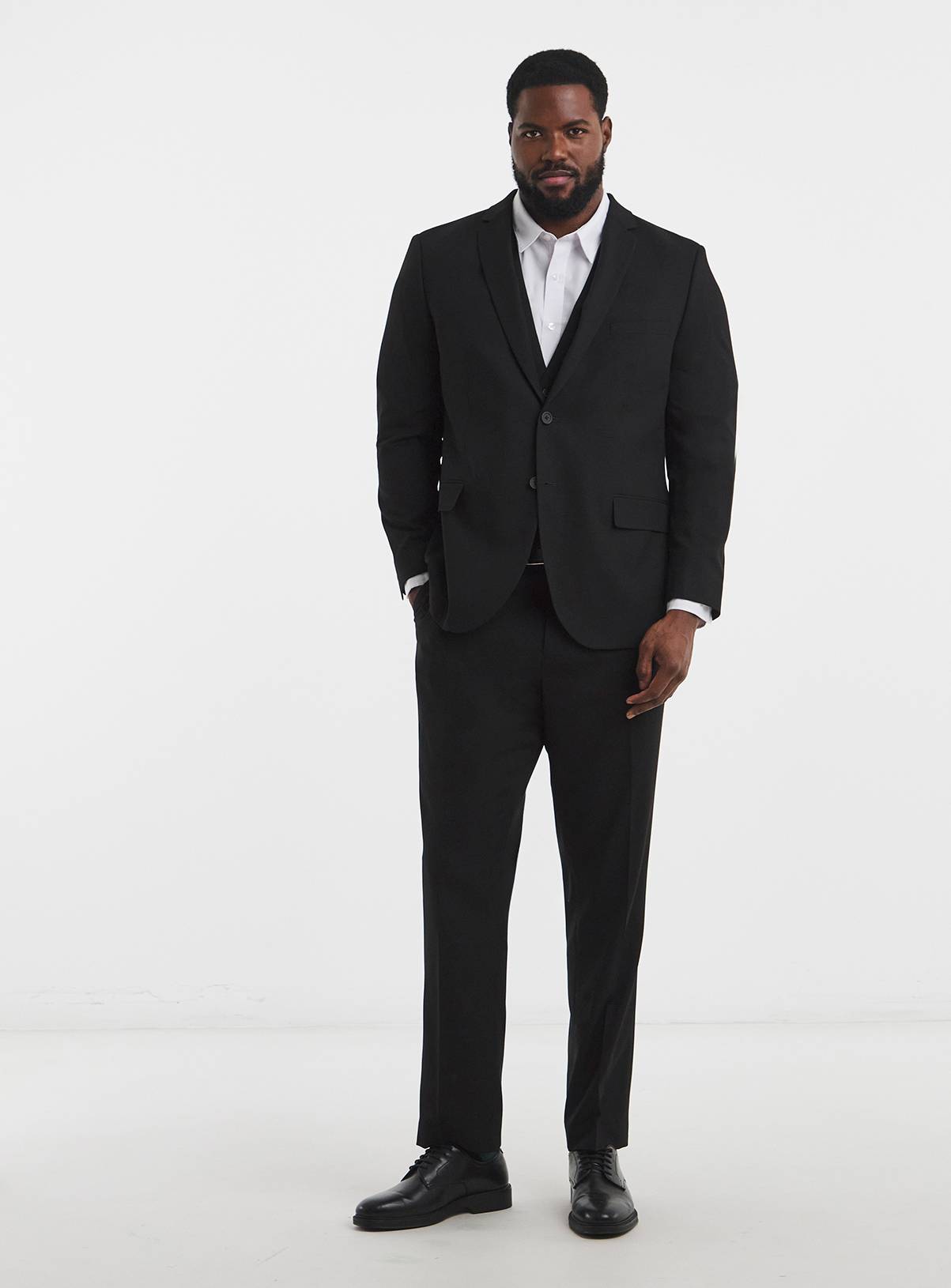 JACAMO James Regular Fit Stretch Suit Jacket Black 46R - Image 2