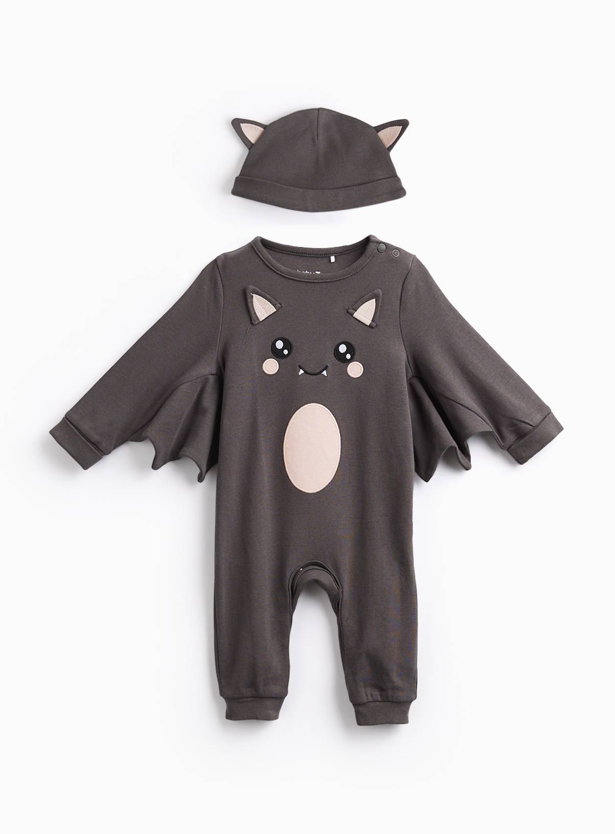 Halloween Bat Wing Sleepsuit Set Up to 1 mth - Image 1