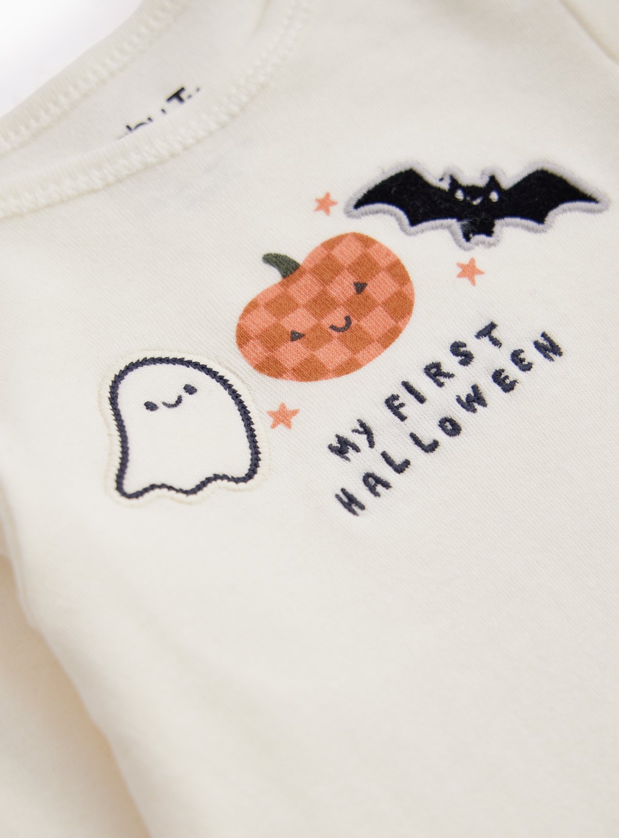 Cream My First Halloween Bodysuit Newborn - Image 2 thumbnail