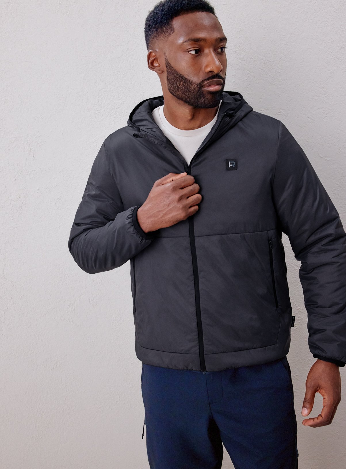 REAKTIV Charcoal Athleisure Padded Jacket XXL - Image 1 thumbnail