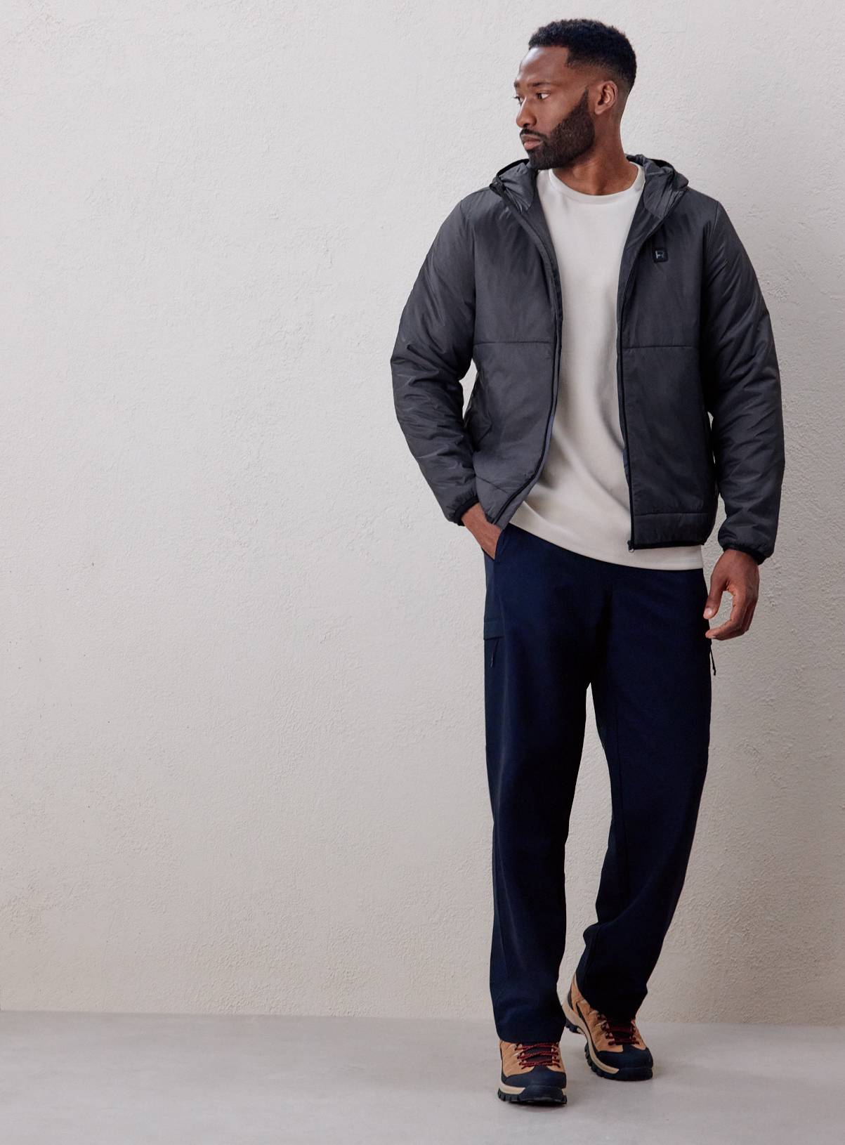 REAKTIV Charcoal Athleisure Padded Jacket XXL - Image 2