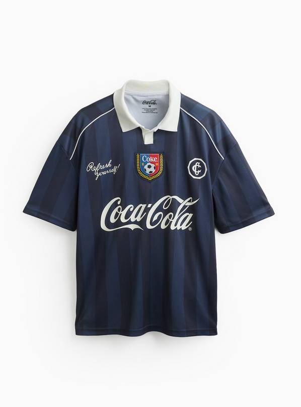 Coca Cola Retro Style Football Polo Shirt XXXXL