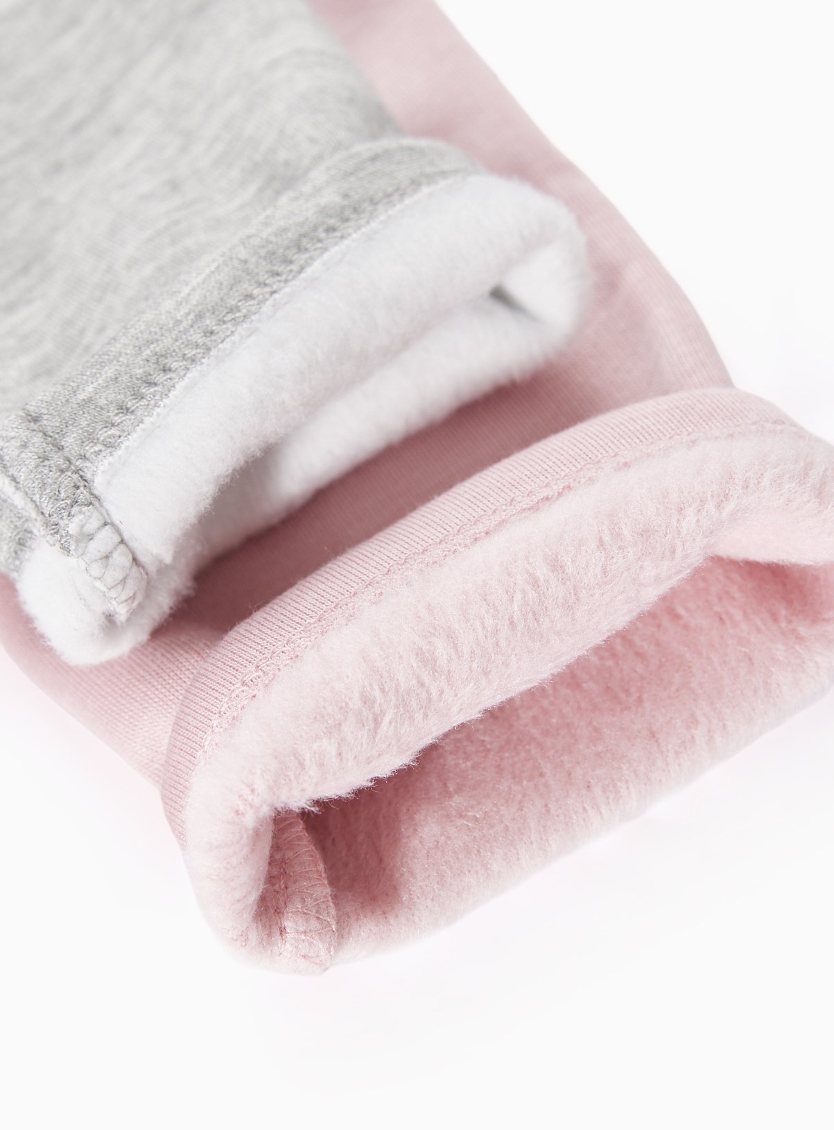 Pink & Grey Marl 2 Pack Fleece Lined Leggings 5-6 years - Image 2 thumbnail