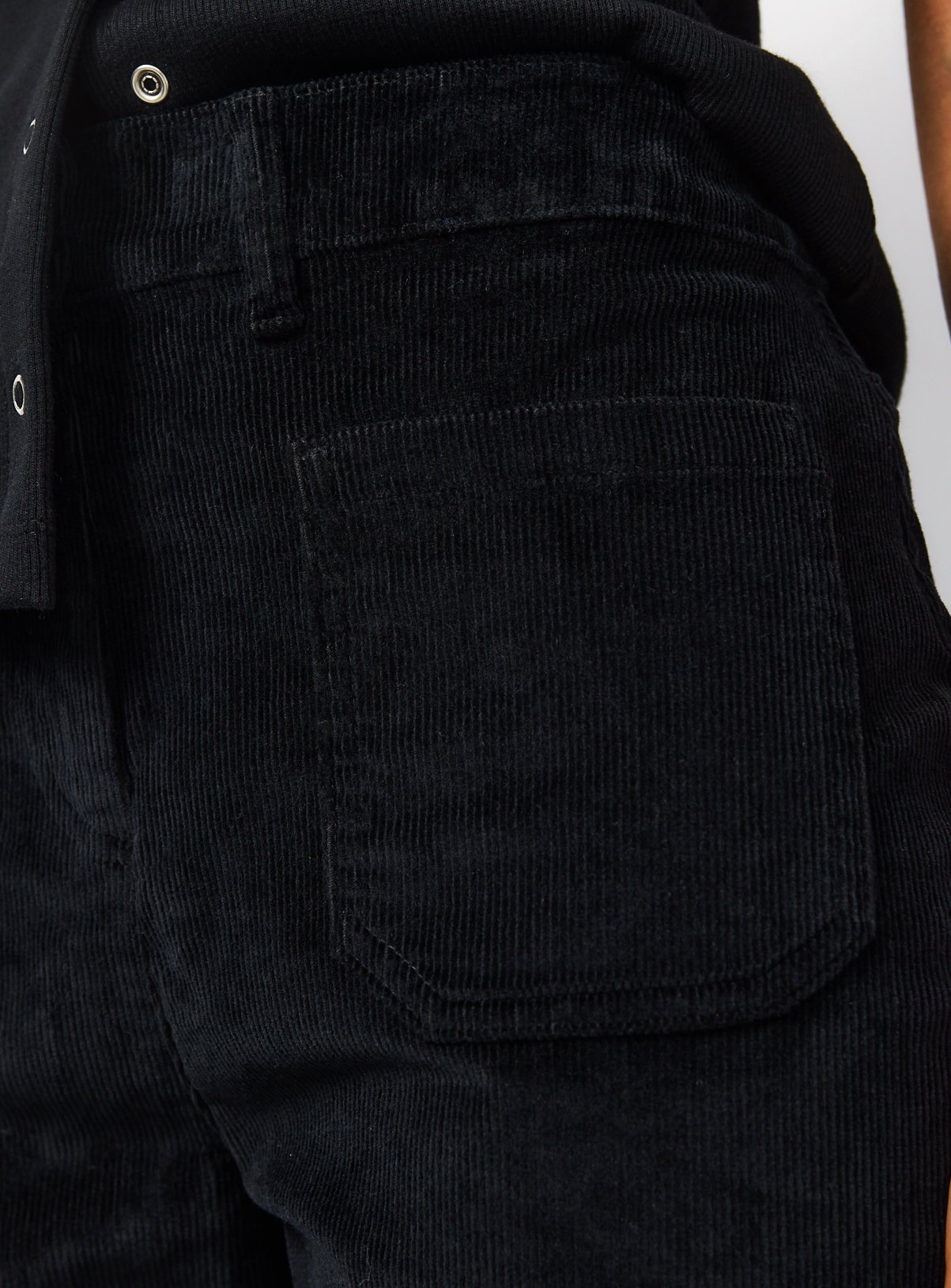 Black Patch Pocket Flare Corduroy Trousers 10 - Image 3 thumbnail