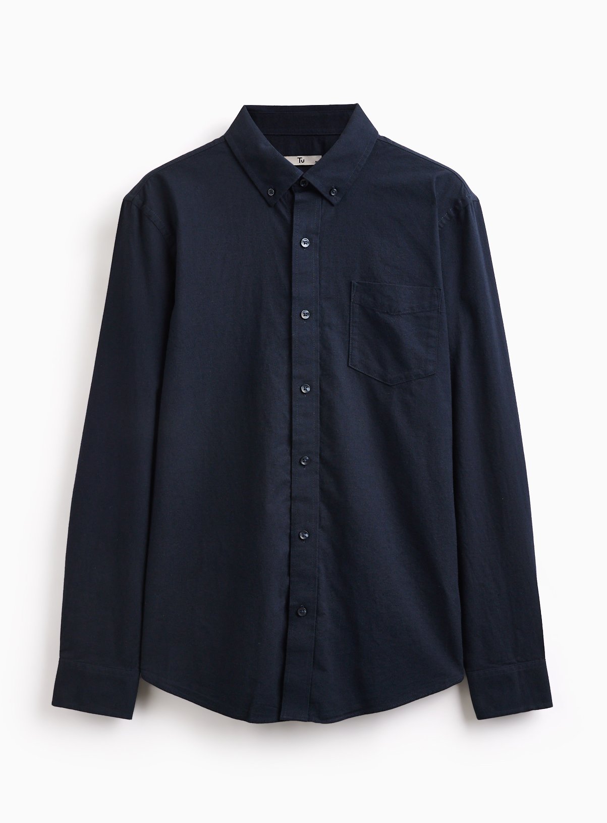 Navy Long Sleeve Oxford Shirt XXXL - Image 3 thumbnail