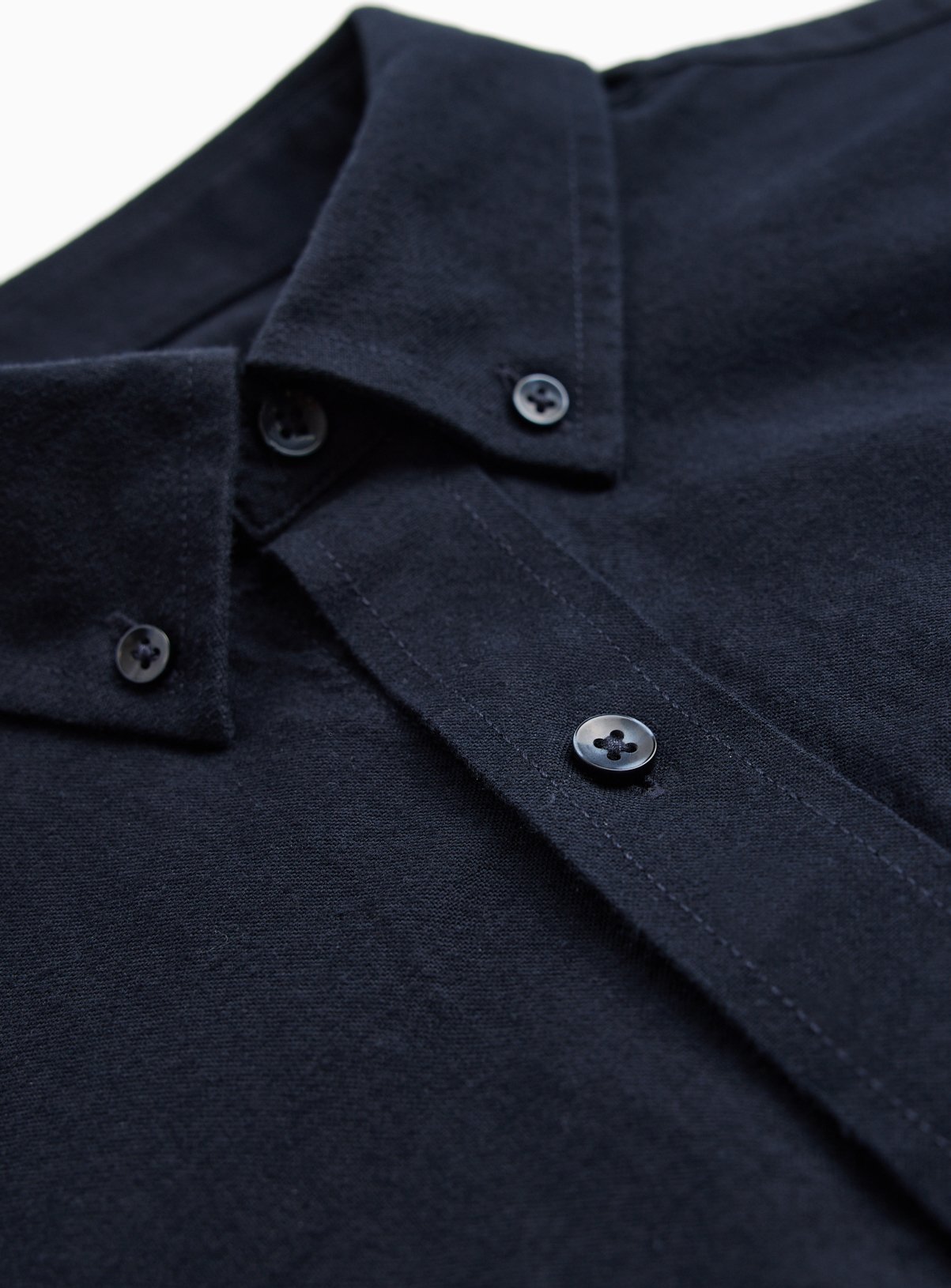 Navy Long Sleeve Oxford Shirt XXXL - Image 4 thumbnail