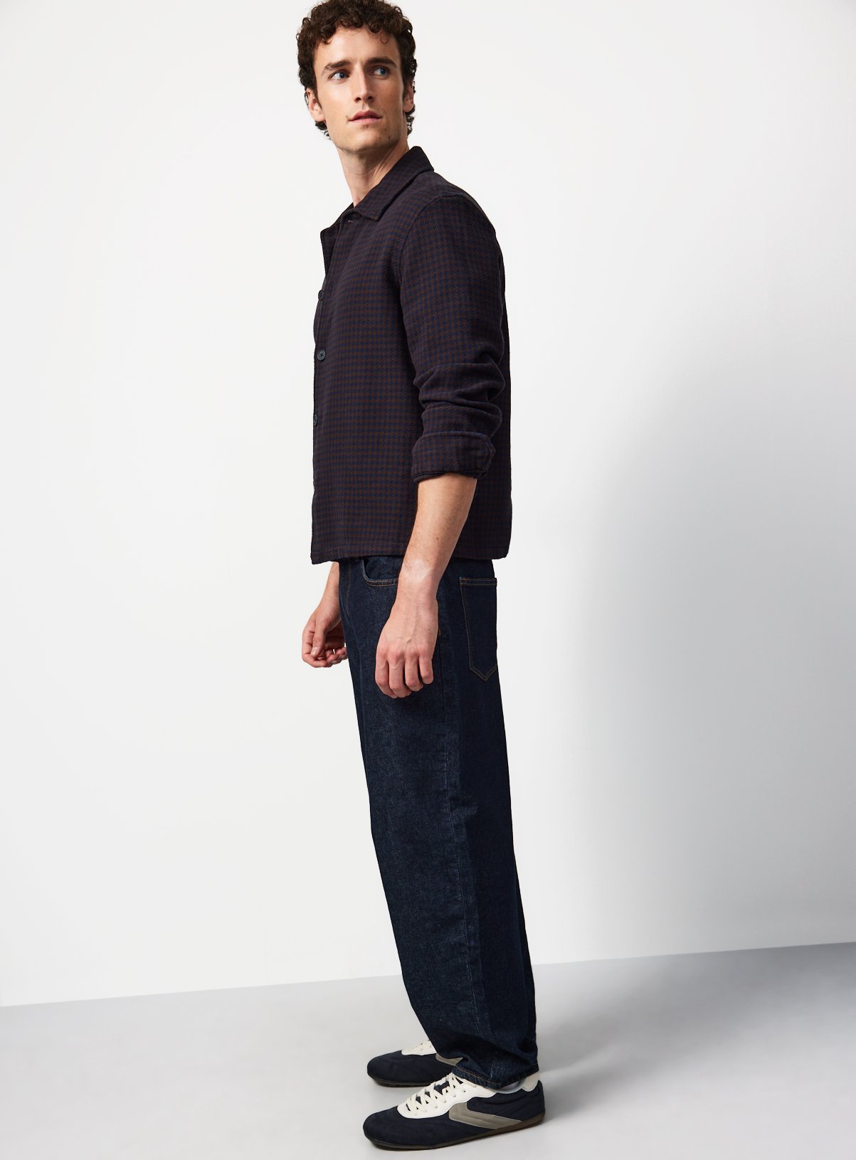 Dogtooth Cotton Smart Shirt XXXL - Image 2 thumbnail