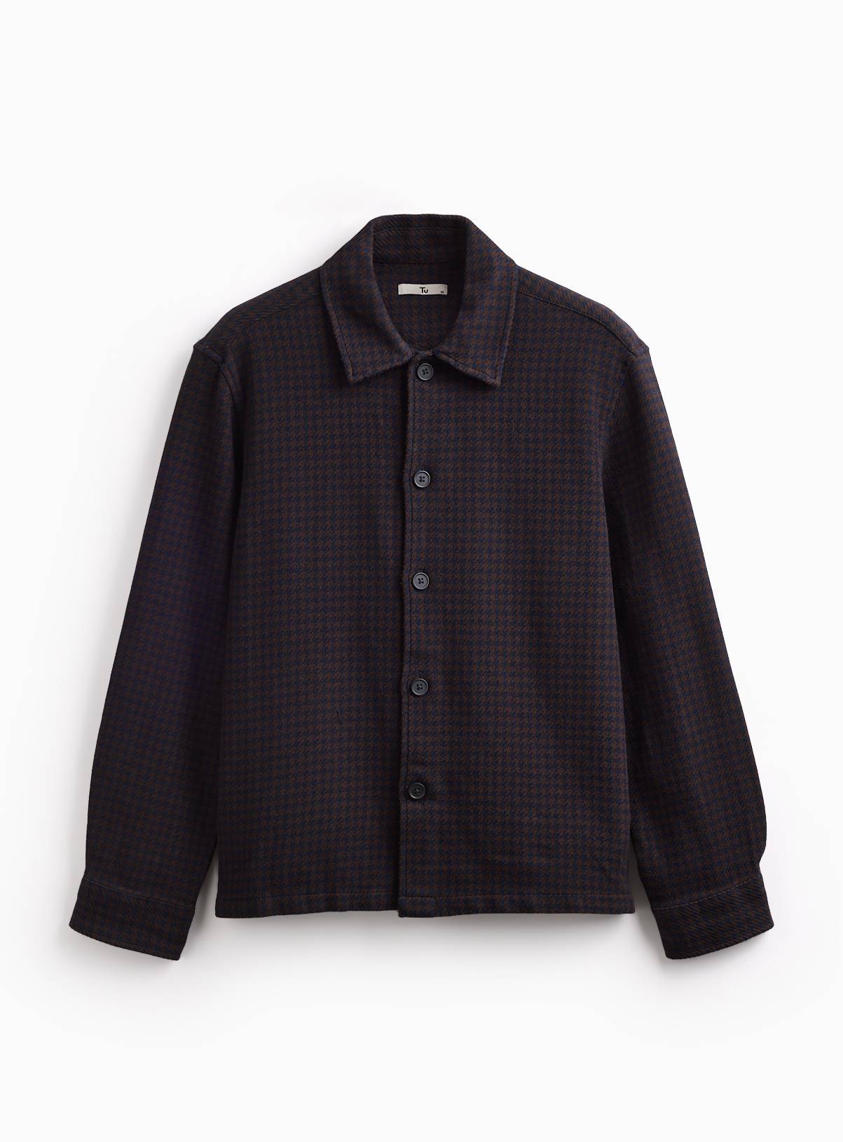 Dogtooth Cotton Smart Shirt XXXL - Image 3
