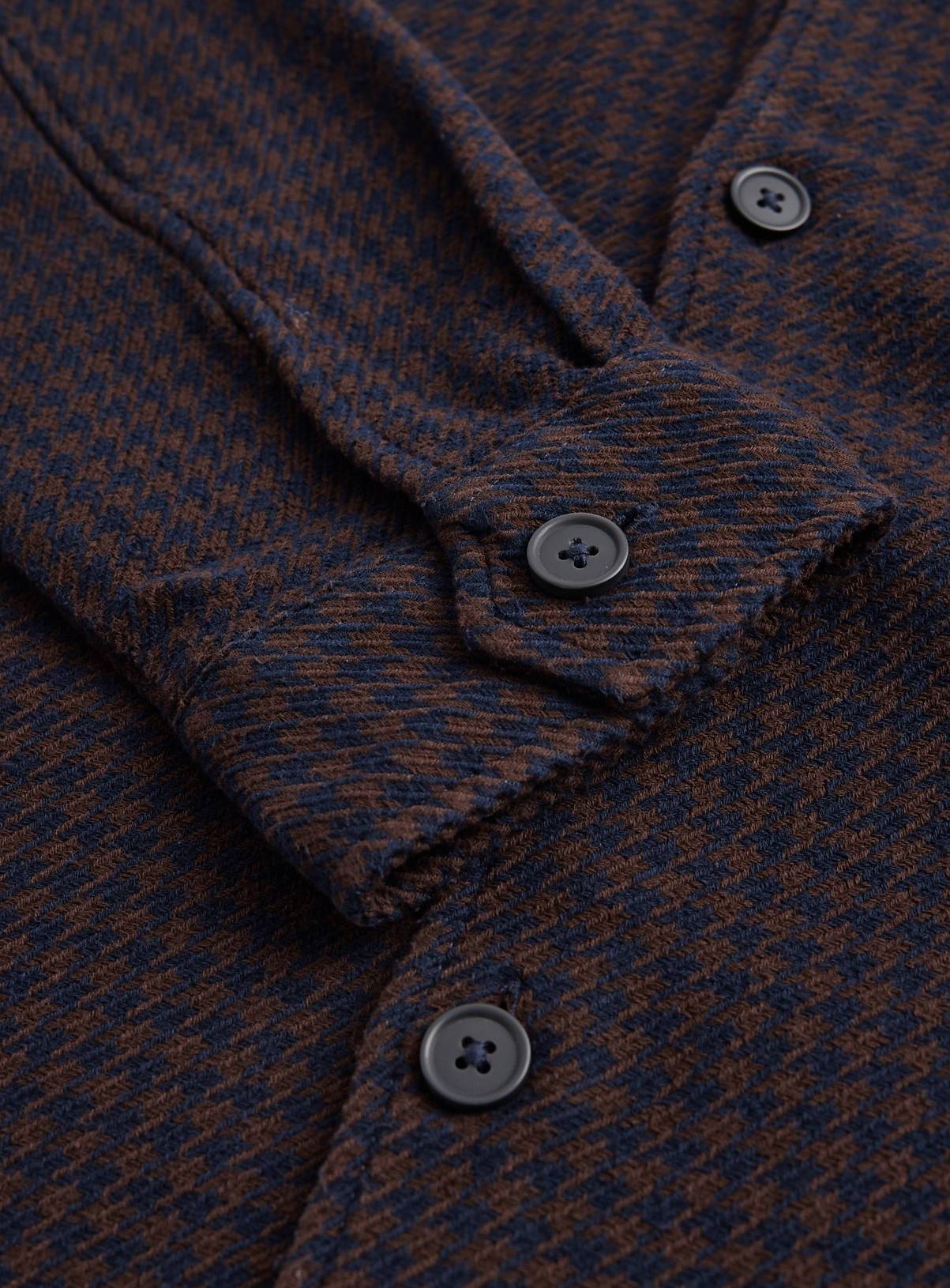 Dogtooth Cotton Smart Shirt XXXL - Image 4