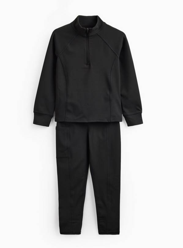 Black Top & Leggings Active Set 11 years
