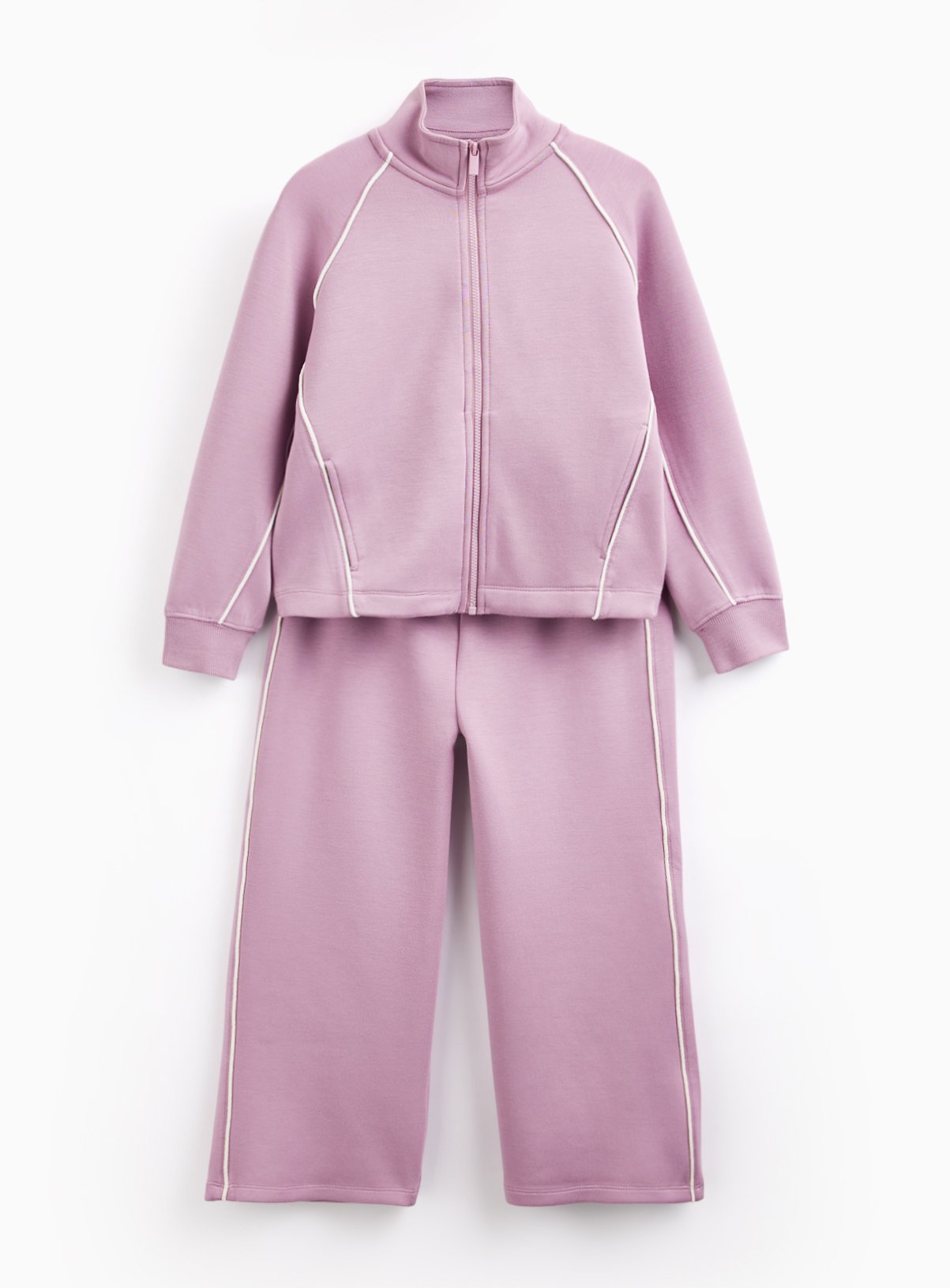 Pink Funnel Neck Sweatshirt & Joggers Set 13 years - Image 3 thumbnail