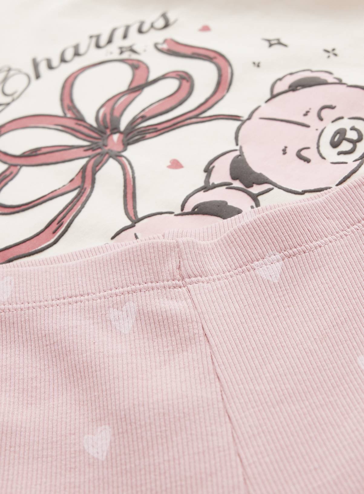 Cream Lucky Charms Bears Print Long Sleeve T-Shirt & Leggings Set 4-5 years - Image 4