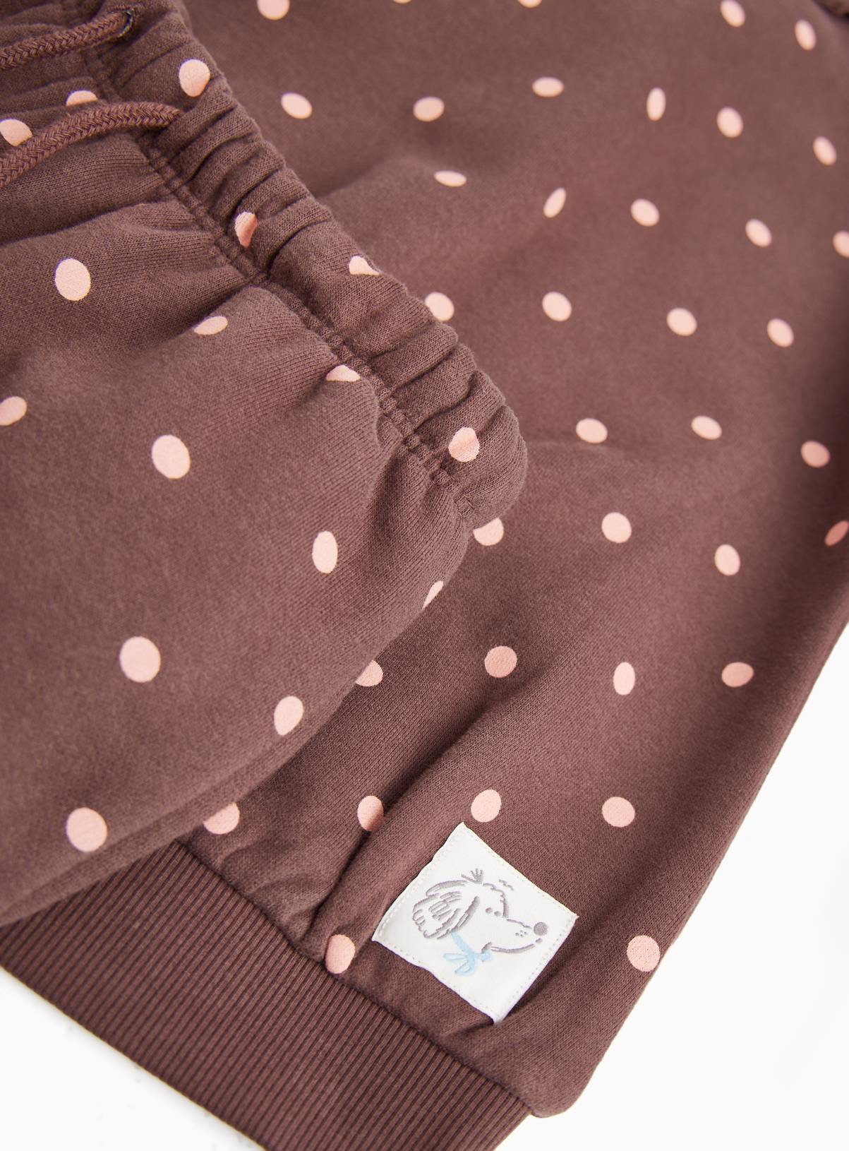 Brown Collared Sweatshirt & Barrel Joggers Set 1-2 years - Image 2
