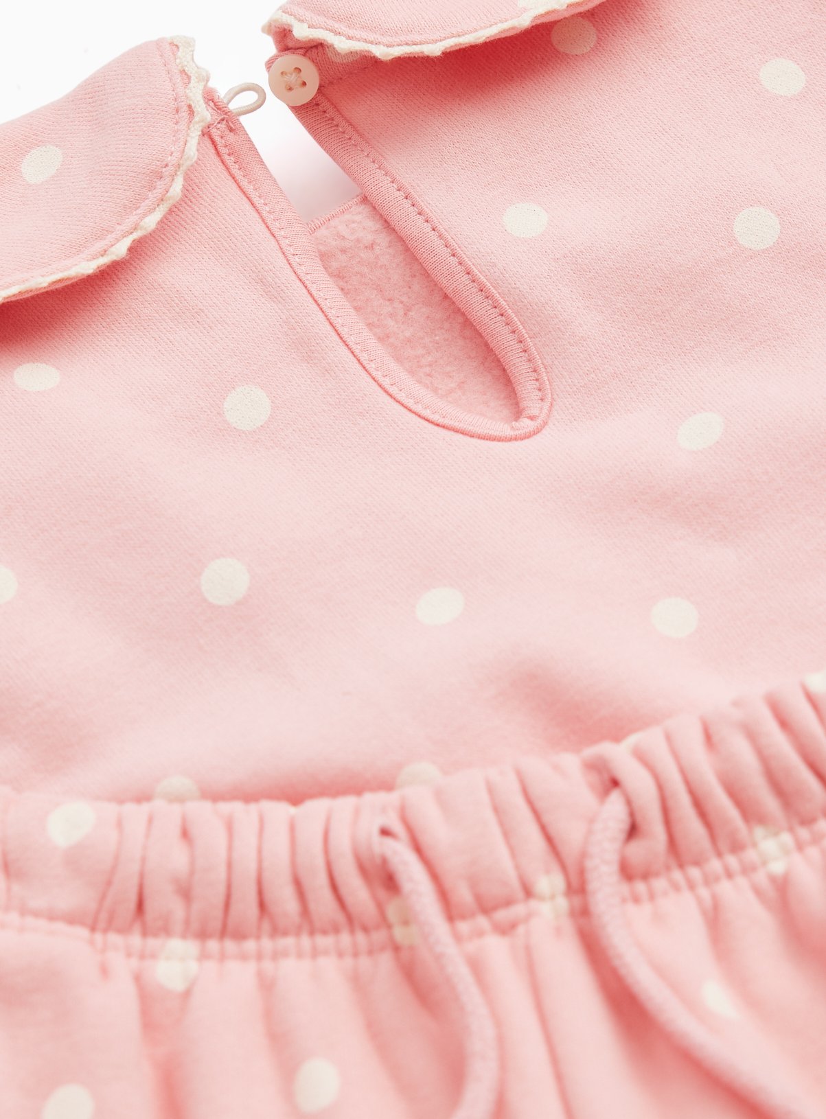 Pink Collared Sweatshirt & Barrel Joggers Set 6-7 years - Image 2 thumbnail