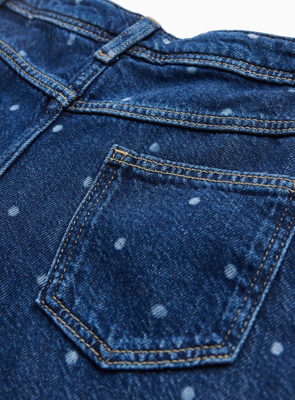Denim Polka Dot Jacket & Wide Leg Jeans Set 1-2 years - Image 3 thumbnail