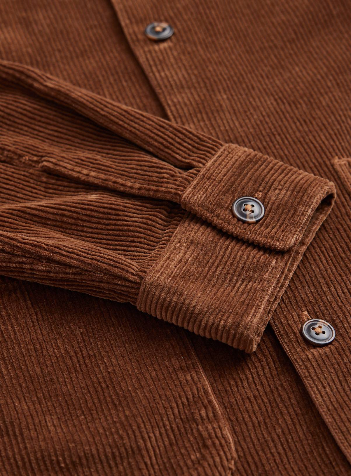 Brown Corduroy Overshirt S - Image 4