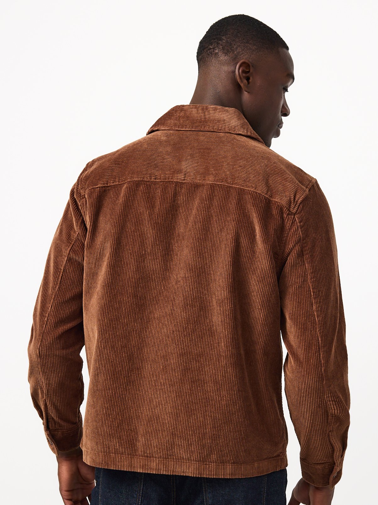 Brown Corduroy Overshirt S - Image 5 thumbnail