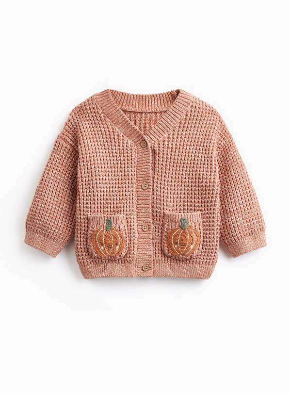 Halloween Orange Little Pumpkin Cardigan 3-6 months