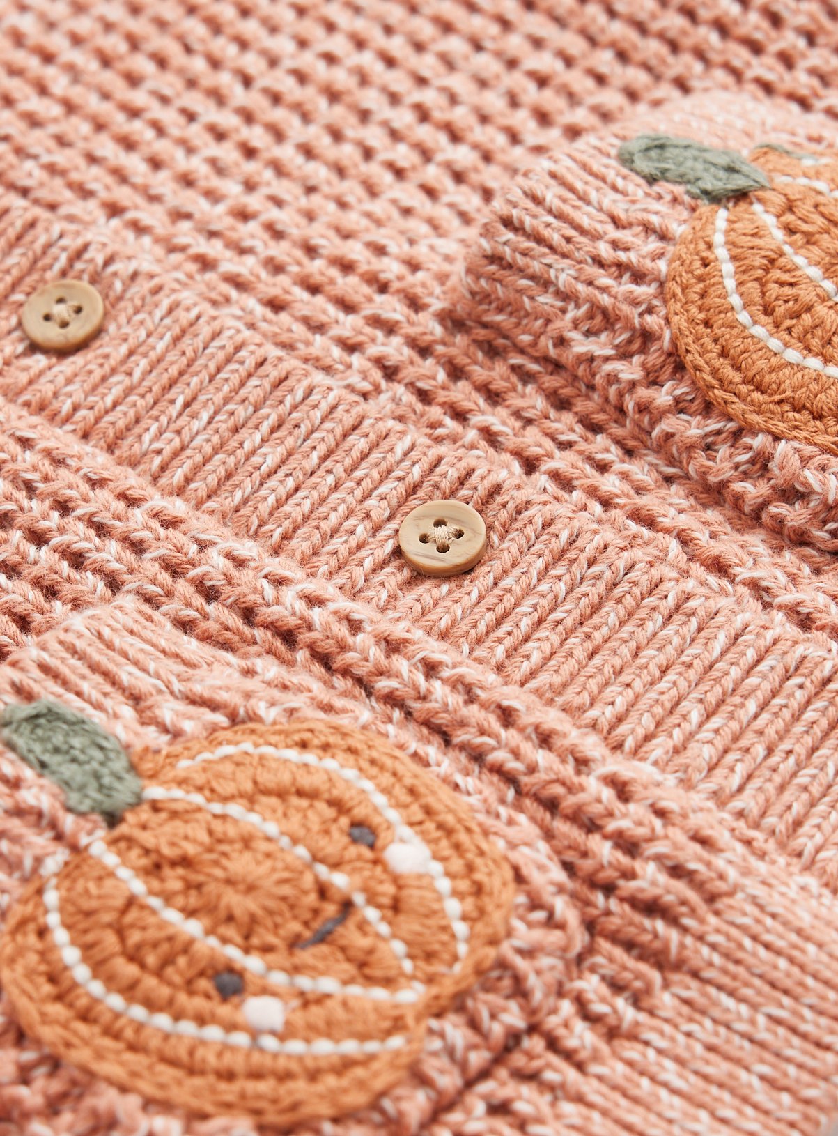 Halloween Orange Little Pumpkin Cardigan Newborn - Image 3 thumbnail