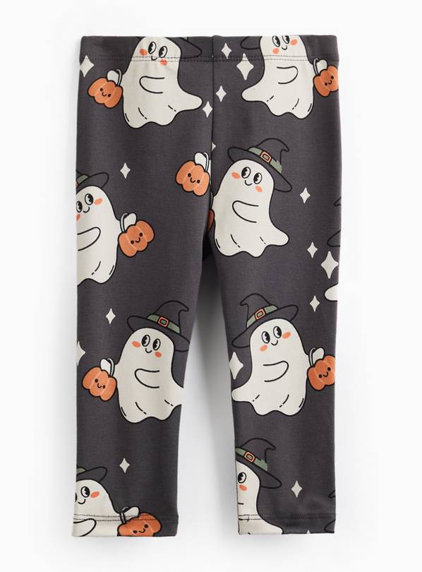 Black Halloween Print Leggings 18-24 months