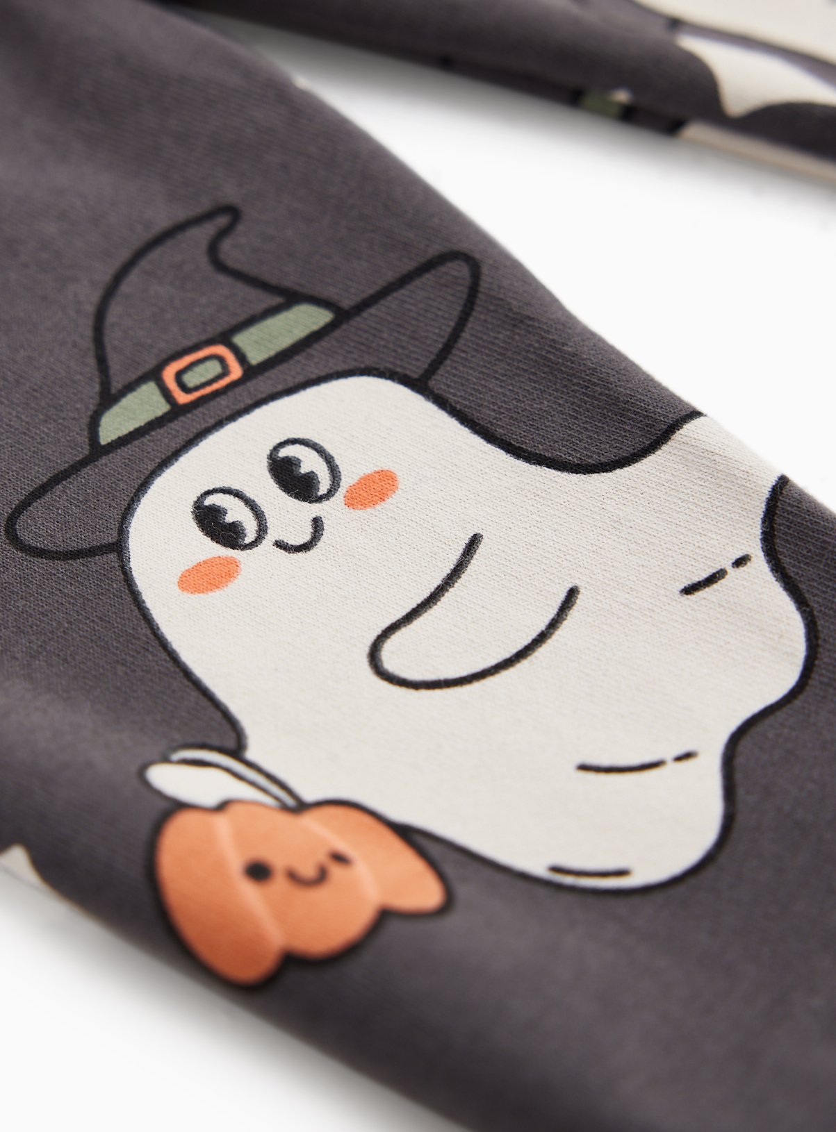 Black Halloween Print Leggings 6-9 months - Image 2 thumbnail