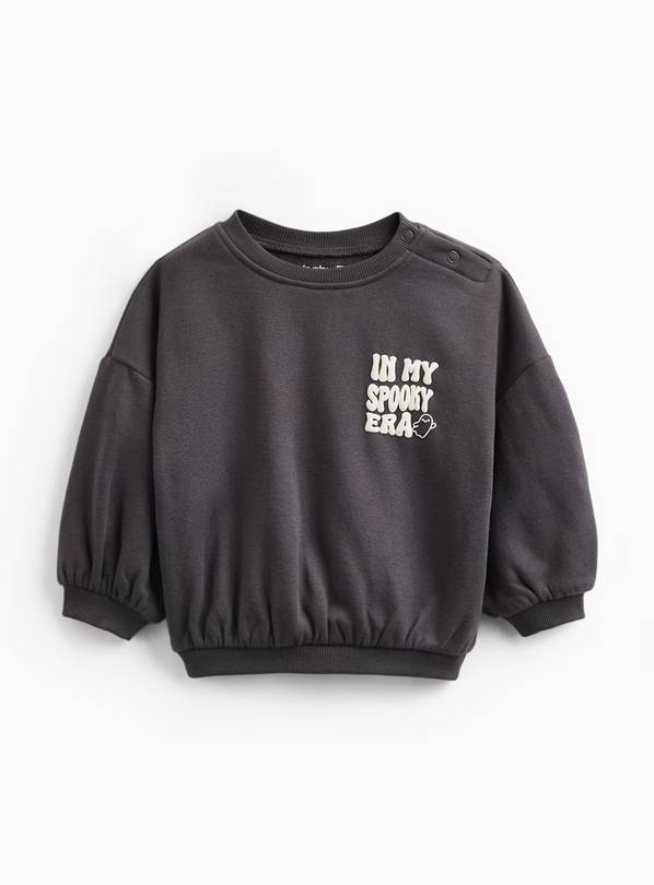 Halloween Black In My Spooky Era Sweatshirt 18-24 months