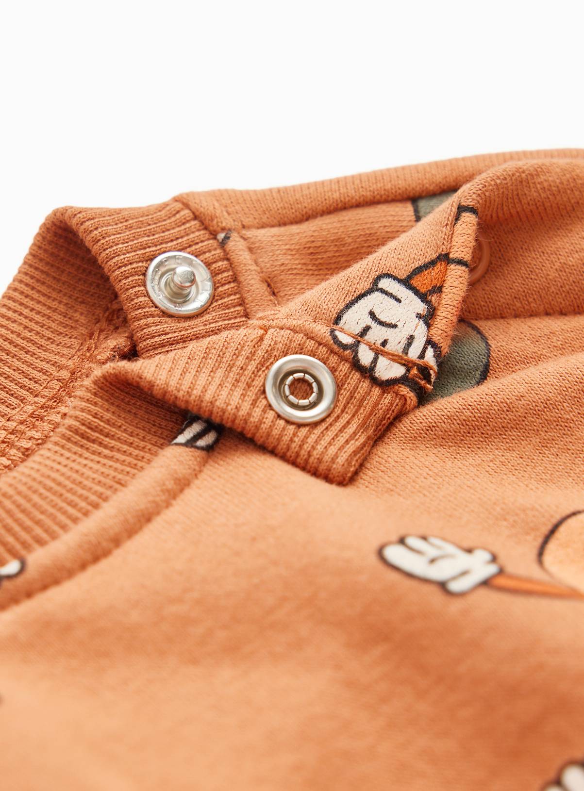 Orange Halloween Pumpkin Print Sweatshirt 3-6 months - Image 2