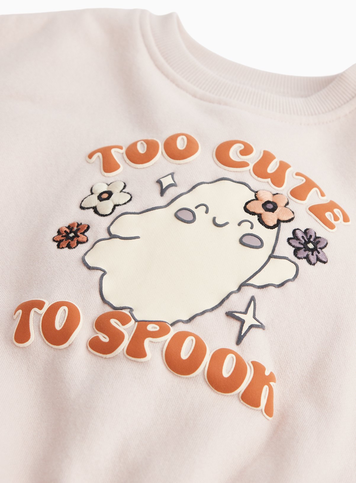 Pink Halloween Too Cute To Spook Graphic Sweatshirt 12-18 months - Image 2 thumbnail