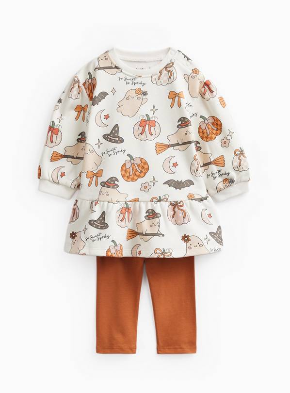Halloween Top & Orange Bottoms 2-Piece Set 6-9 months