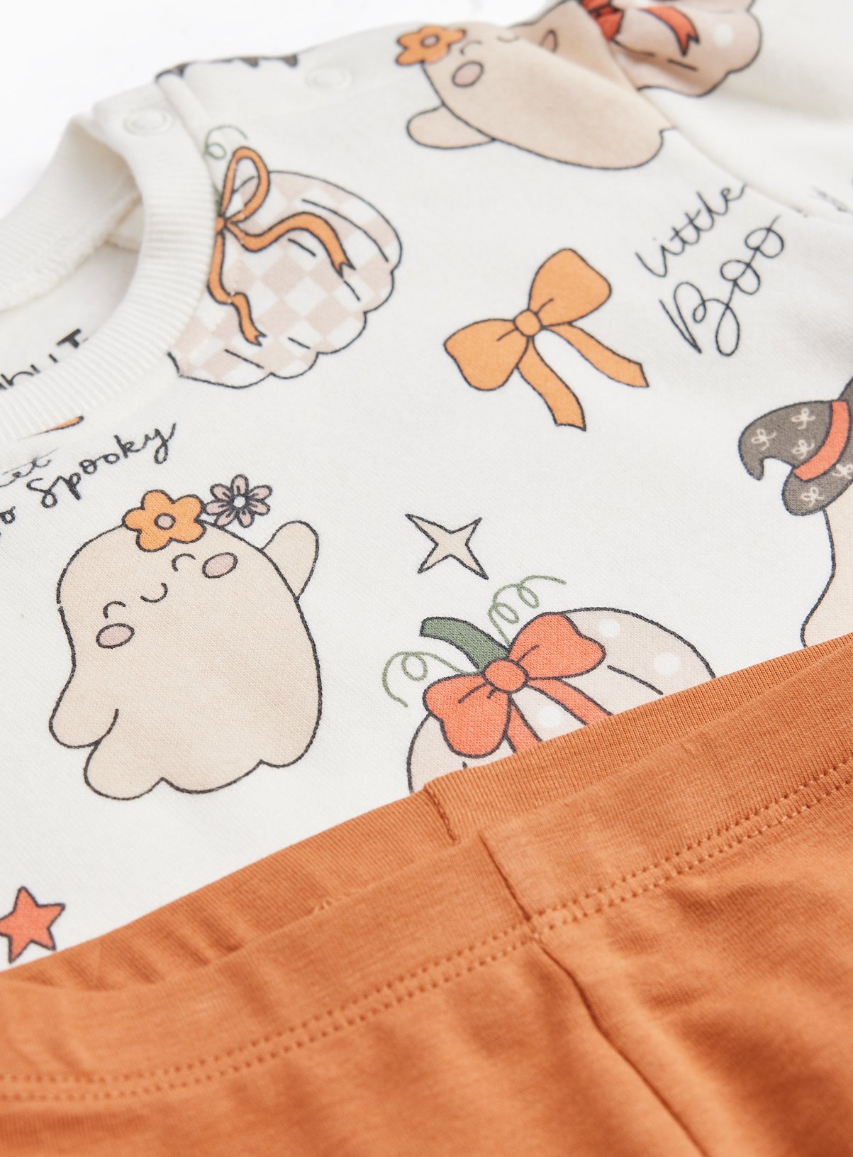Halloween Top & Orange Bottoms 2 Piece Set 9-12 months - Image 2 thumbnail