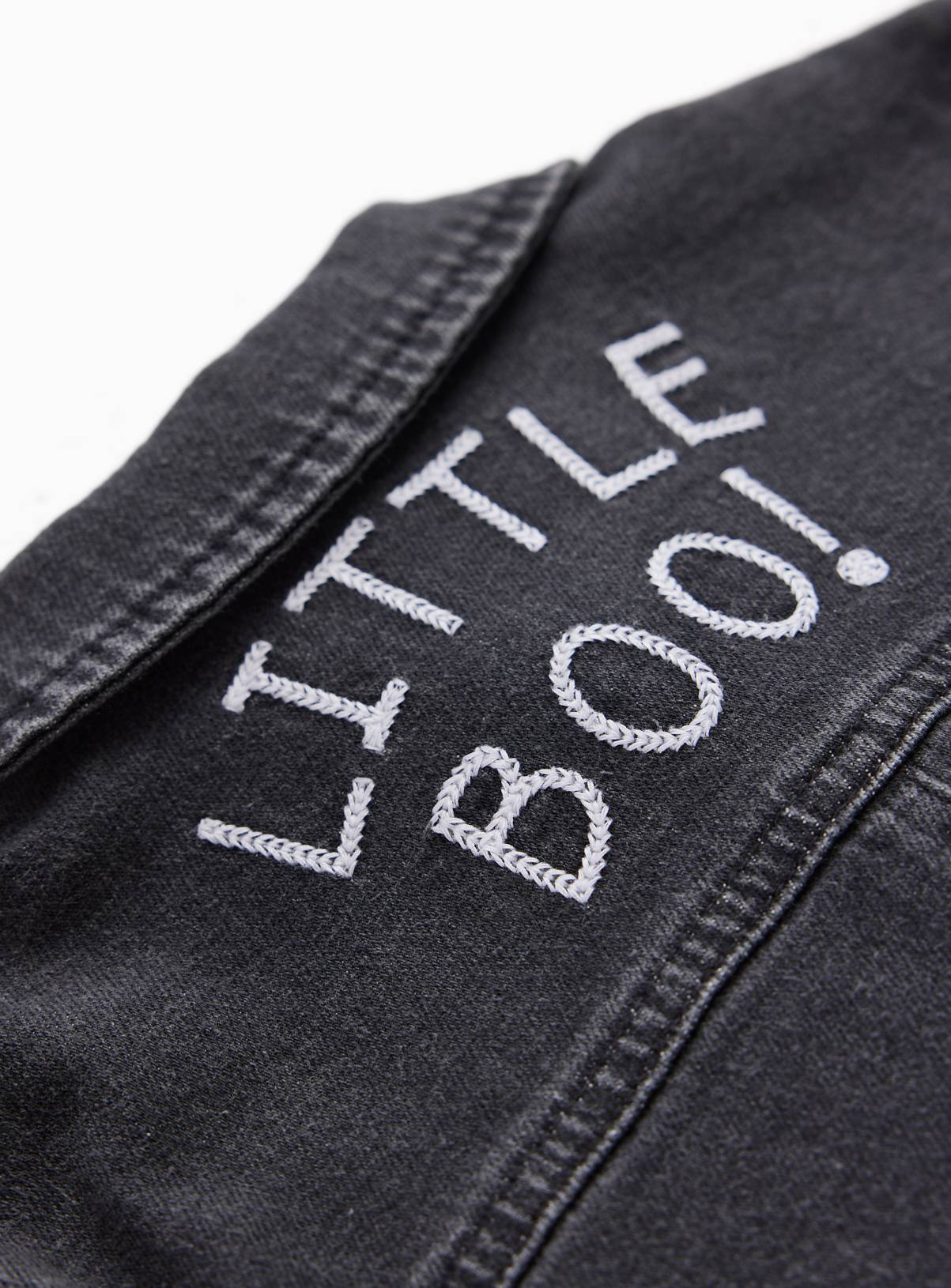 Halloween Little Boo Denim Romper Boilersuit 3-6 months - Image 2