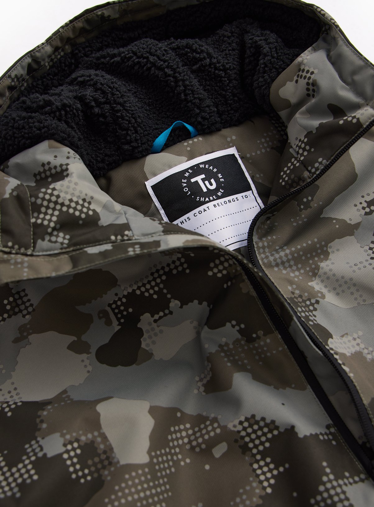 Camo Print Hooded Jacket 3-6 years - Image 2 thumbnail