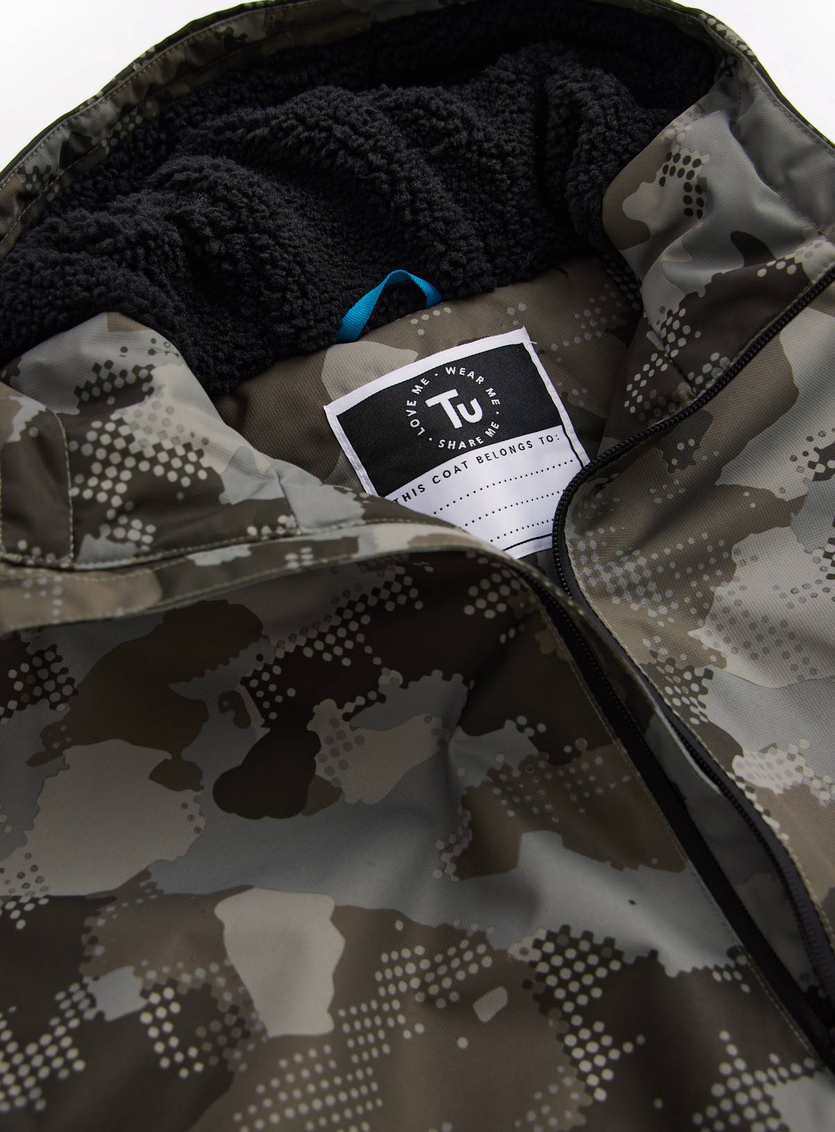 Camo Print Hooded Jacket 3-6 years - Image 2
