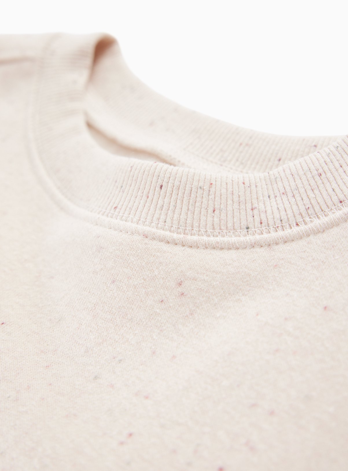 Cream Neppy Sweat Dress 7-8 years - Image 2 thumbnail