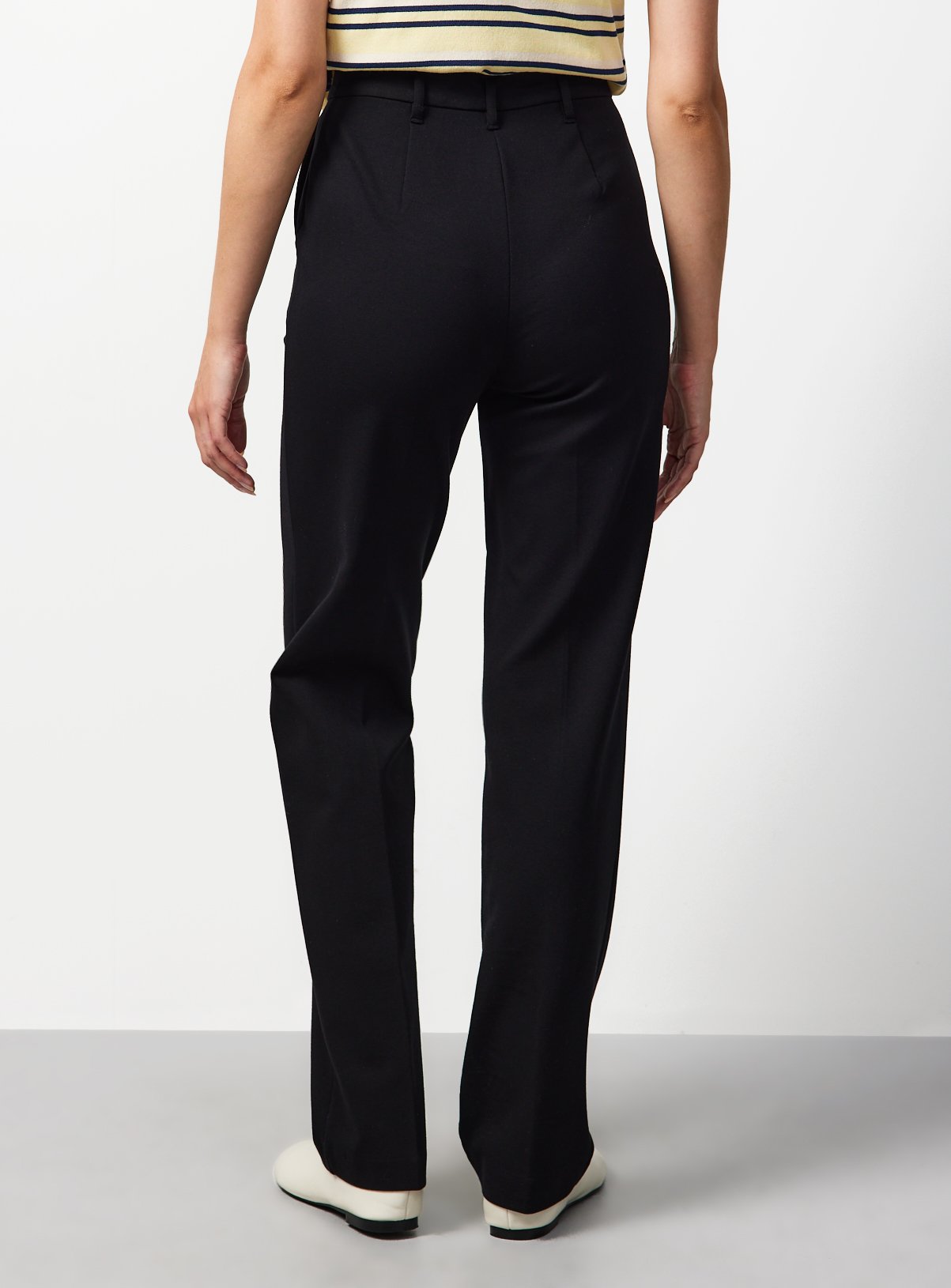 Black Ponte Straight Leg Trousers 10R - Image 4 thumbnail