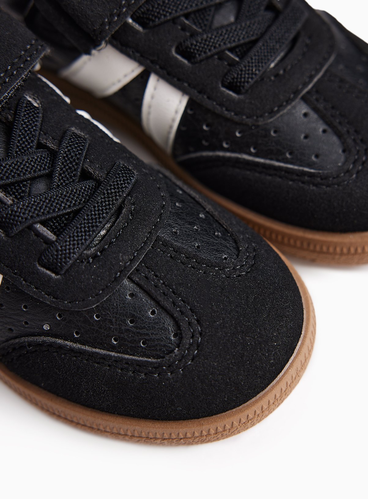 Black Retro Court Trainers 9 Infant - Image 3 thumbnail