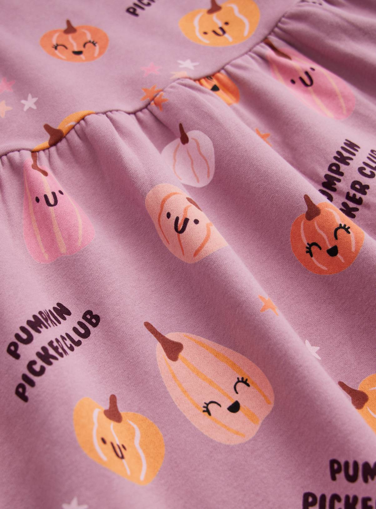 Halloween Pumpkin Print Sweat Dress 3-4 years - Image 2