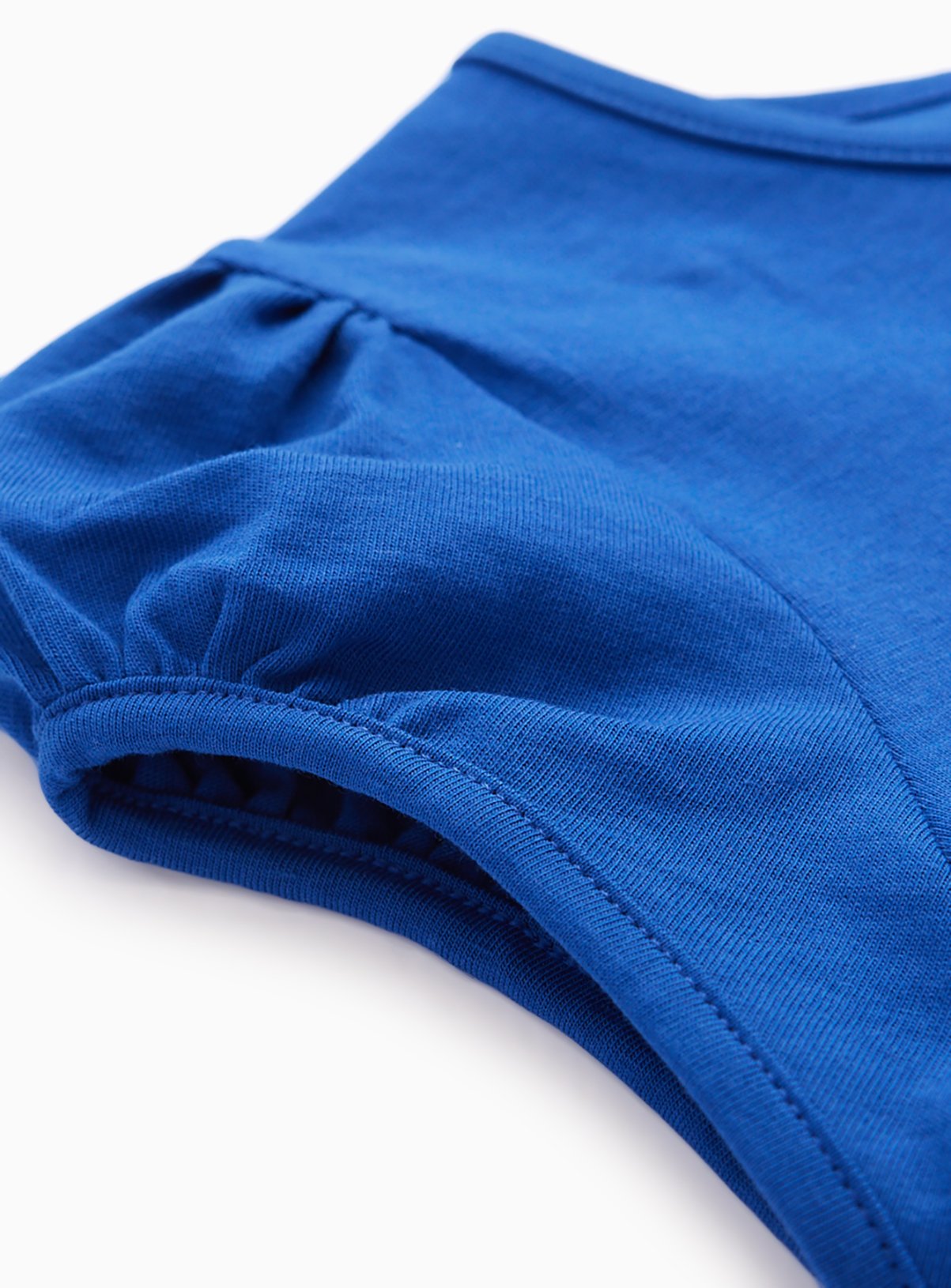 Blue Cotton Puff Sleeve Crew Neck T-Shirt 2 Pack 7 years - Image 2 thumbnail