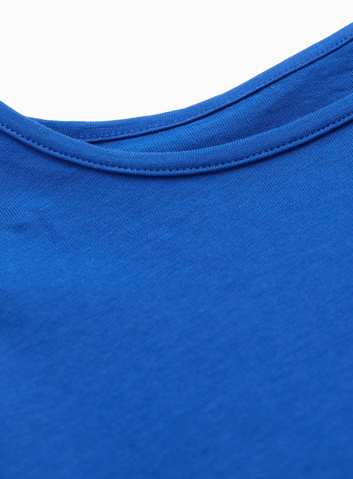 Blue Cotton Puff Sleeve Crew Neck T-Shirt 2 Pack 7 years - Image 3 thumbnail