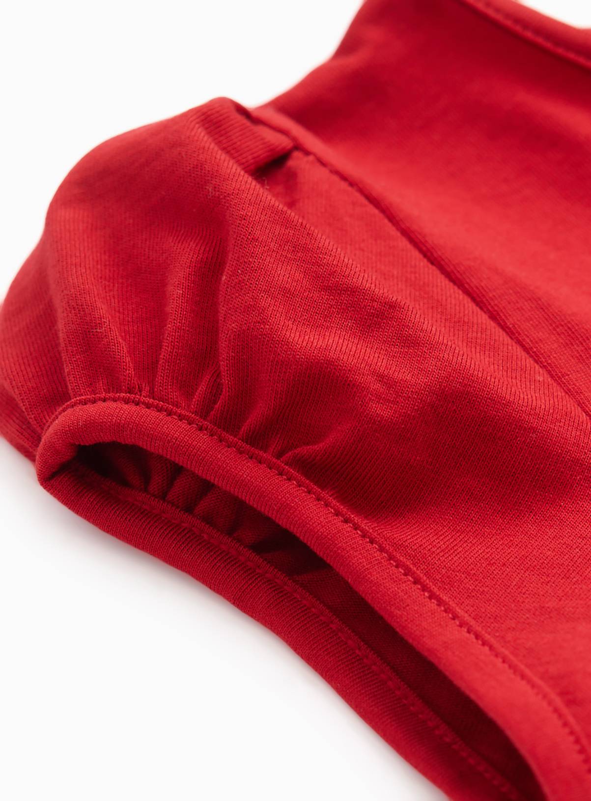 Red Puff Sleeve T-Shirt 2 Pack 6 years - Image 2
