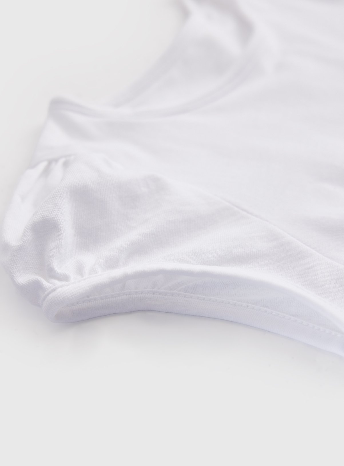 White Puff Sleeve T-Shirt 2 Pack 11 years - Image 3 thumbnail