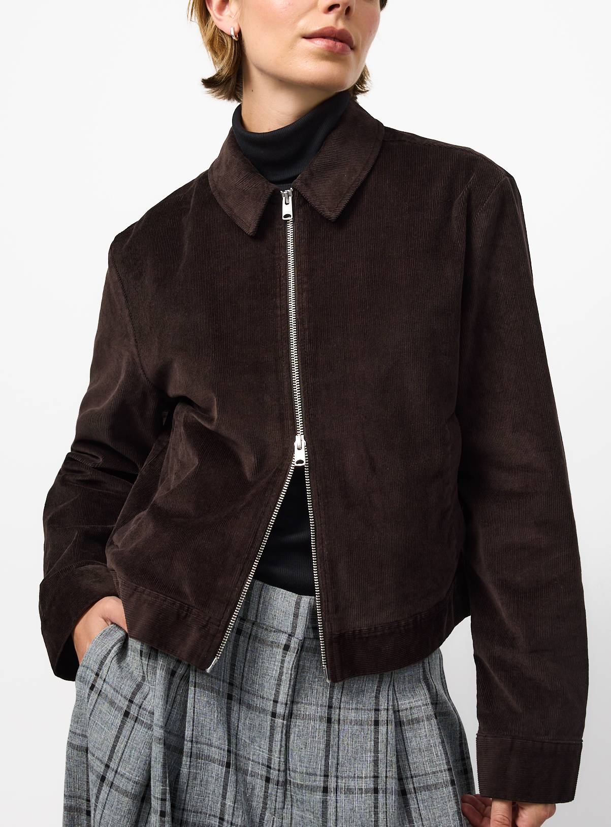 Brown Cord Zip Jacket 14 - Image 2